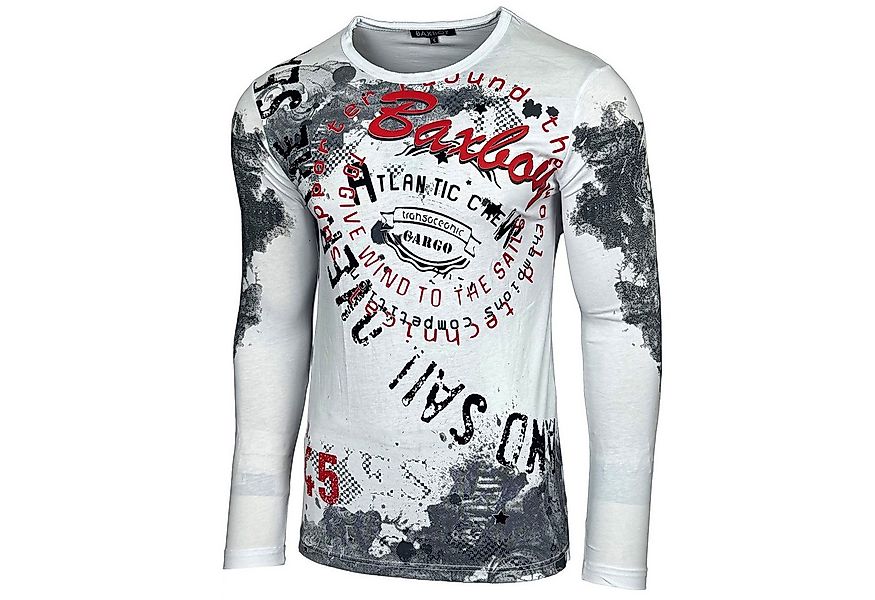 Baxboy Longshirt Baxboy Herren Longsleeve T-Shirt Langarmshirt Aufdruck Obe günstig online kaufen