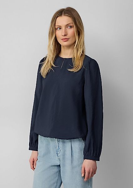 s.Oliver Langarmbluse Bluse Bluse mit Puffärmeln günstig online kaufen