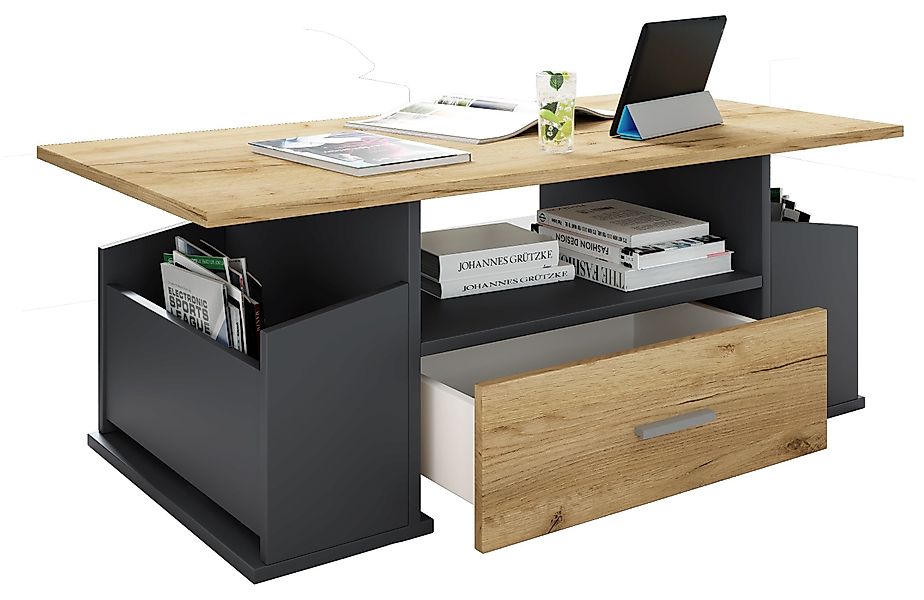 VCM Couchtisch Holz Sofatisch Couchtisch Schublade günstig online kaufen