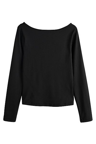 Next Langarmshirt Weiches, fließendes, rückenfreies Langarmoberteil (1-tlg) günstig online kaufen