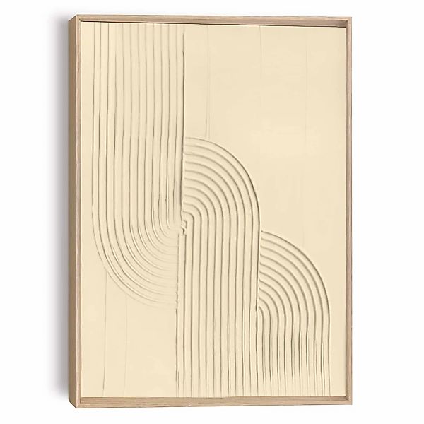 Reinders Wandbild "Knot - sand", Wohnzimmer - Beige - MDF - Abstrakt - 50x7 günstig online kaufen