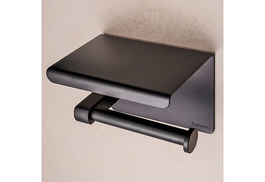 Dolvhin Toilettenpapierhalter ohne Bohren Klopapierhalter mit Ablage Klorol günstig online kaufen