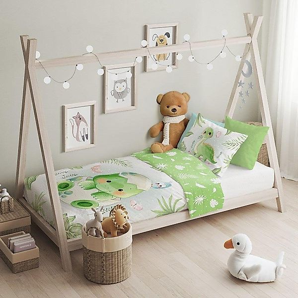 texpot Bettwäsche Kinderbettwäsche Dinobaby bedruckt Garnitur, günstig online kaufen