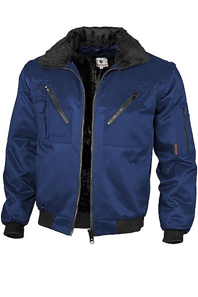 Qualitex Workwear Pilotenjacke klassische 4-in-1 Arbeitsjacke aus Mischgewe günstig online kaufen