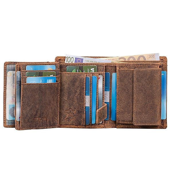 Benthill Geldbörse Herren Echt Leder Portemonnaie RFID Männer Geldbeutel Gr günstig online kaufen