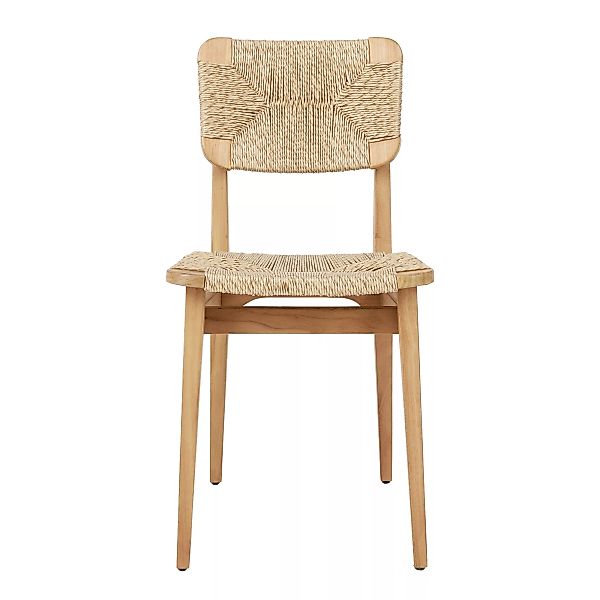 Stuhl C-Chair beige holz natur / OUTDOOR - Teakholz & Polyethylenschnur / N günstig online kaufen