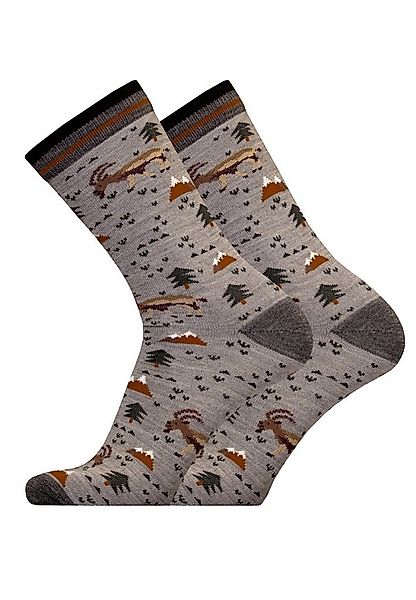 UphillSport Socken IBEX 2er Pack (2-Paar) mit winterlichen Motiven günstig online kaufen