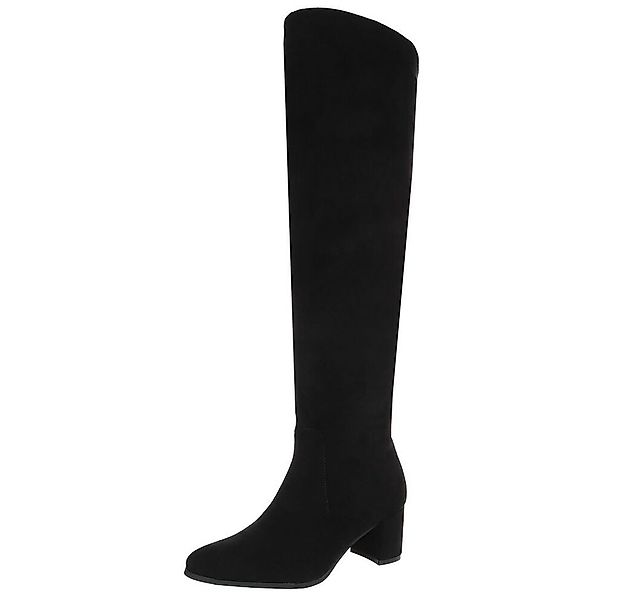 Ital-Design Elegante Overknee-Stiefel mit Blockabsatz für Damen Overkneesti günstig online kaufen