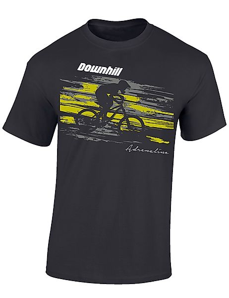 Baddery Print-Shirt Fahrrad T-Shirt: "Downhill Adrenaline", günstig online kaufen