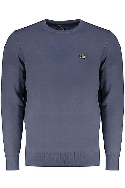 NORWAY 1963 Strickpullover Elegantes Blaues Herrenhemd mit Stickerei und Ru günstig online kaufen