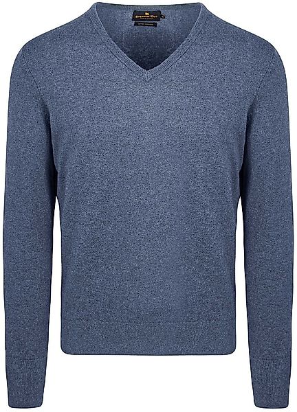 Steppin' Out Pullover Cashmere V-Ausschnitt Kobaltblau - Größe S günstig online kaufen