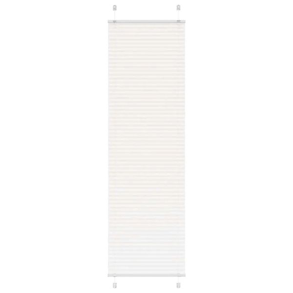 vidaXL Plissee Weiß 55x200 cm Stoffbreite 54,4 cm Polyester 4015508 günstig online kaufen