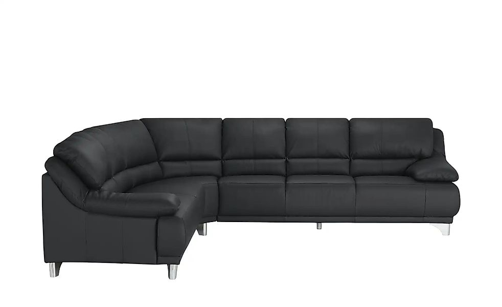 divanotti Ecksofa aus Echtleder Maranello ¦ schwarz ¦ Maße (cm): B: 295 H: günstig online kaufen