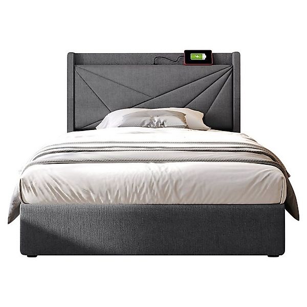 Gotagee Polsterbett Stauraumbett Einzelbett Jugendbett Flaches Multifunktio günstig online kaufen
