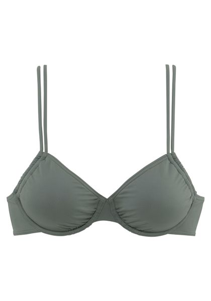 LASCANA Bügel-Bikini-Top Italy, seitlich zu raffen günstig online kaufen
