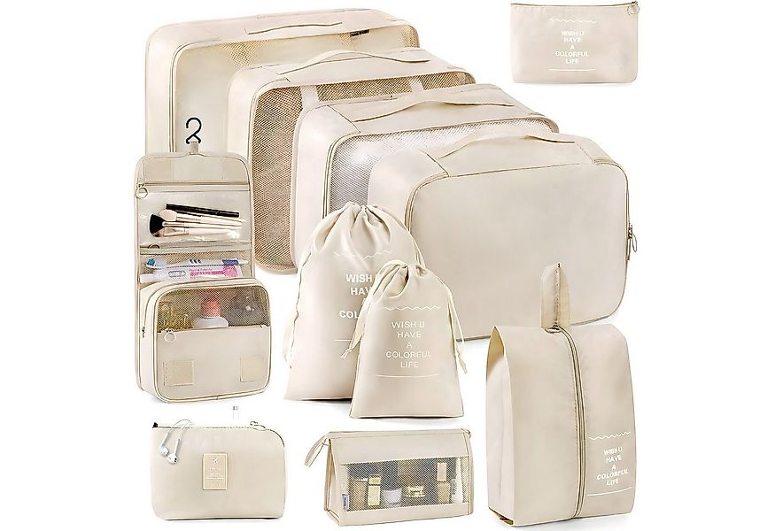 OSTWOLKE Kofferorganizer 11-teilig Koffer Organizer Set Packing Cubes für U günstig online kaufen