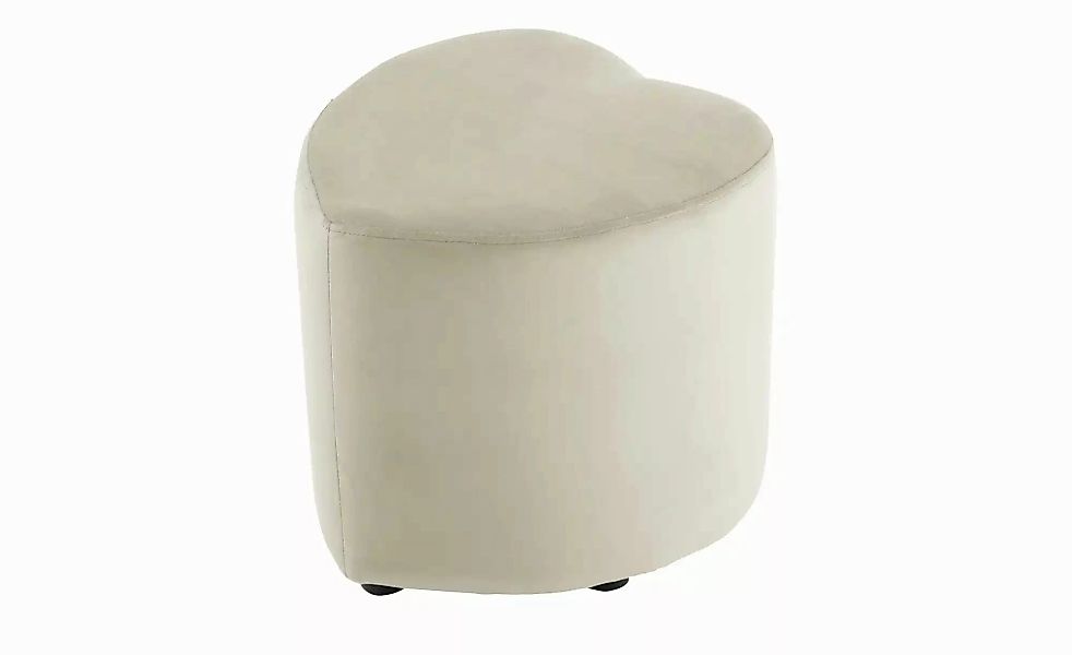 Hocker  Love  ¦ creme ¦ Maße (cm): B: 45 H: 47 T: 47.0 Polstermöbel > Hocke günstig online kaufen