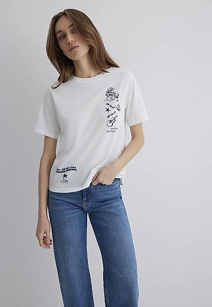 Mavi T-Shirt "BEACH PRINTED T-SHIRT", Katzen T-Shirt günstig online kaufen