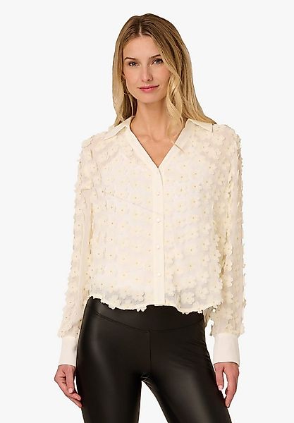 Adrianna Papell Langarmbluse 3D Flower Woven Blouse Strukturiertes, halbtra günstig online kaufen