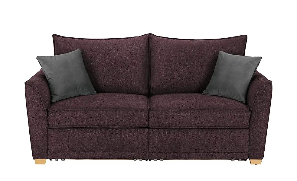 bobb Einzelsofa  Polly de Luxe ¦ rot ¦ Maße (cm): B: 201 H: 95 T: 104.0 Pol günstig online kaufen