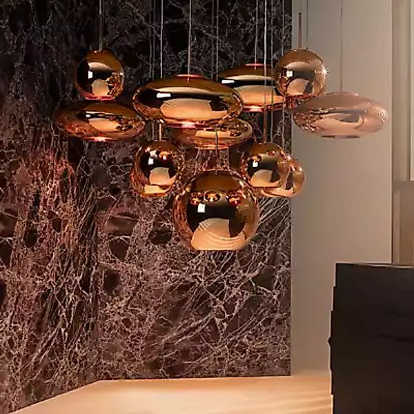 Tom Dixon Copper Wide Pendelleuchte LED, kupfer günstig online kaufen