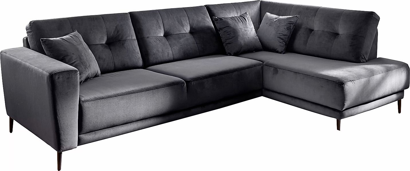 Trends by HG Polsterecke »Barcelona L-Form«, mit Metallfuss, frei im Raum s günstig online kaufen