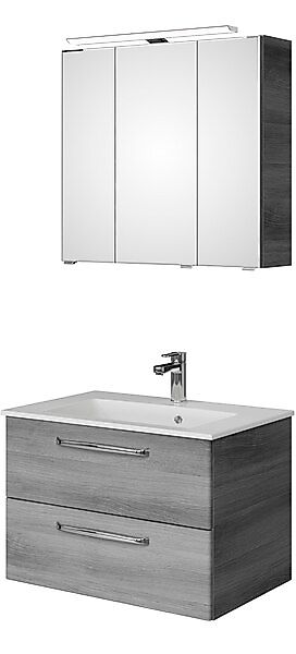 Saphir Badmöbel-Set »Trentino 2-tlg Mineralmarmor-Waschtisch,Spiegelschrank günstig online kaufen