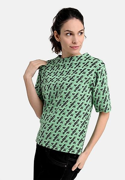 BICALLA T-Shirt Shirt mit Jacquard-Muster in Grün/Schwarz (1-tlg) günstig online kaufen