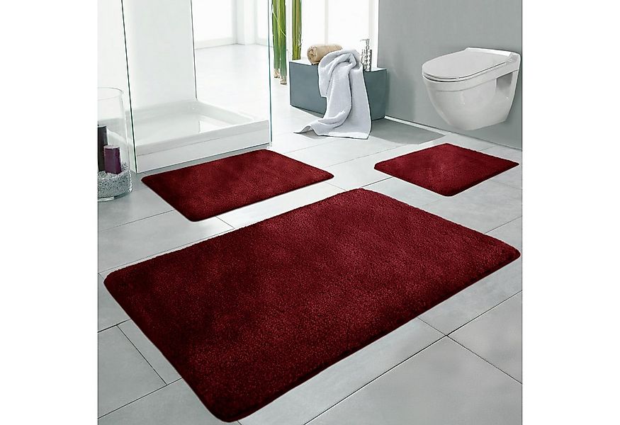 LindenBerg Badematte Badvorleger mit Mikrofaser - Badezimmer Teppich, Höhe günstig online kaufen