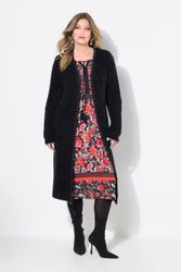 MIAMODA Strickjacke Strickjacke extra lang Ausschnitt günstig online kaufen