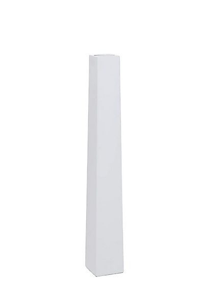 VIVANNO Bodenwindlicht Fiberglas OBELISK Säule - Weiß Matt (1 St), 11x11x80 günstig online kaufen