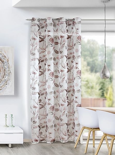 HOMING Gardine "Asra" Ösen 1 Stk. tlg. Fertigschal günstig online kaufen