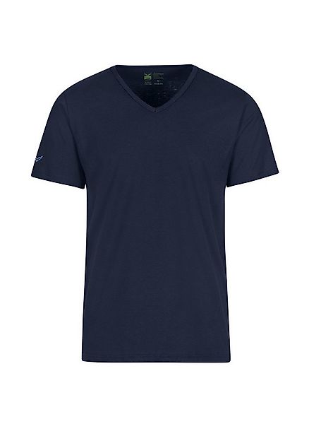 Trigema T-Shirt TRIGEMA T Shirt aus Biobaumwolle mit V-Ausschnitt (1-tlg) günstig online kaufen