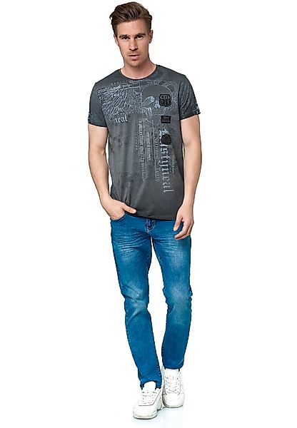 Rusty Neal T-Shirt mit coolem Allover-Print günstig online kaufen