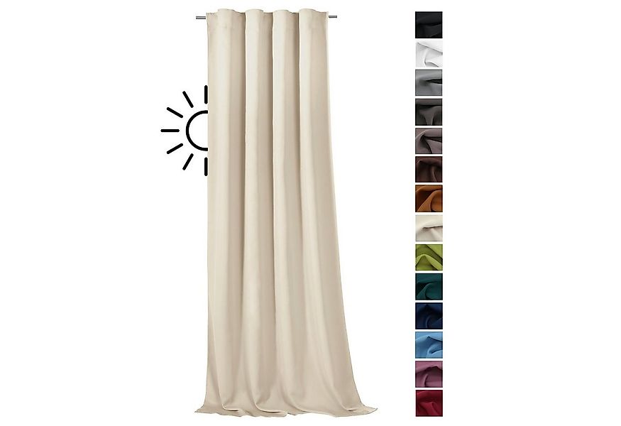 heimtexland Verdunkelungsvorhang Thermo Verdunklungsgardine Deko Gardine Vo günstig online kaufen