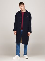 Tommy Jeans Langmantel "TJM WOOL COAT" mit halbgespreizten Kragen günstig online kaufen