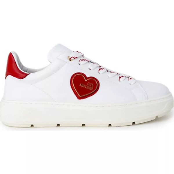 Love Moschino  Sneaker Sneakerd.bold40 vitello bianco+ross JA15384G1GIA110B günstig online kaufen