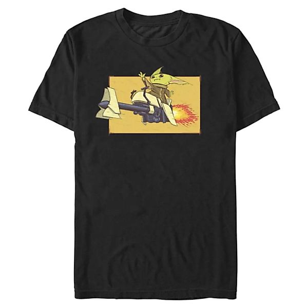 Star Wars - The Mandalorian - Grogu Speeder Bike Force - Männer T-Shirt günstig online kaufen