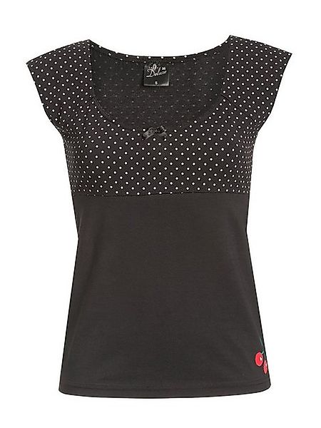 Pussy Deluxe Mini Dots Evie Damen T-Shirt schwarz allover günstig online kaufen