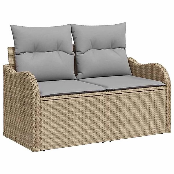 vidaXL Gartensofa Beige 121 x 62 x 69cm Poly-Rattan 42006725 günstig online kaufen