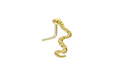PIERCINGLINE Nasenpiercing Chirurgenstahl Nasenstecker SCHLANGE (Nasensteck günstig online kaufen