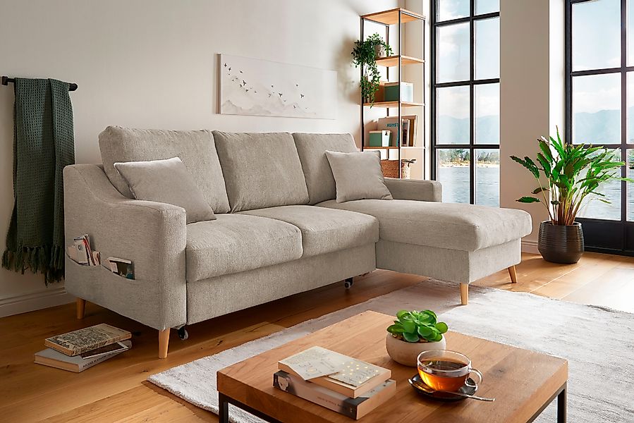 INOSIGN Ecksofa Valentina L-Form, 2 Zierkissen, günstig online kaufen
