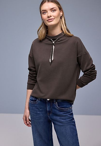STREET ONE Sweatshirt, mit Stehkragen und Kordelzug günstig online kaufen