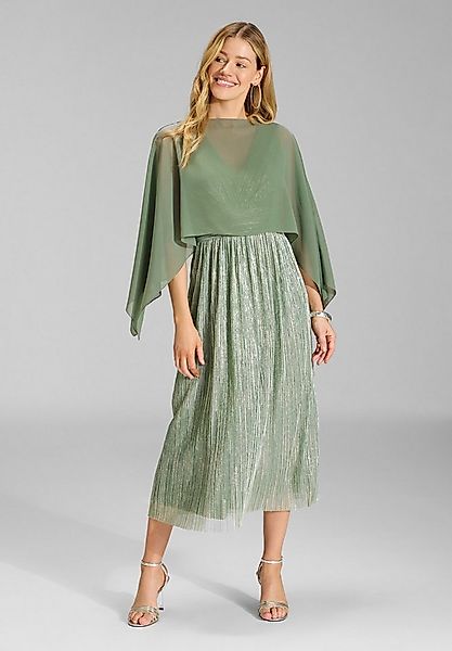 SWING Schal - Schlupf-Stola aus Chiffon mit Ärmelschlitzen, Lockere Passfor günstig online kaufen