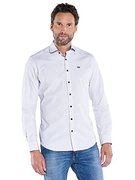 Engbers Langarmhemd engbers Herren Langarm-Hemd mit Haifischkragen, Reinwei günstig online kaufen