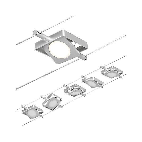 Paulmann "CorDuo LED Seilsystem MacLED Basisset 5x250lm 5x4,5W 3000K 230/12 günstig online kaufen