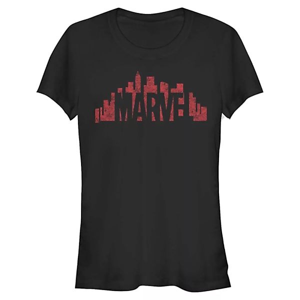 Marvel - Marvel Skyline Logo Oversize - Frauen T-Shirt günstig online kaufen