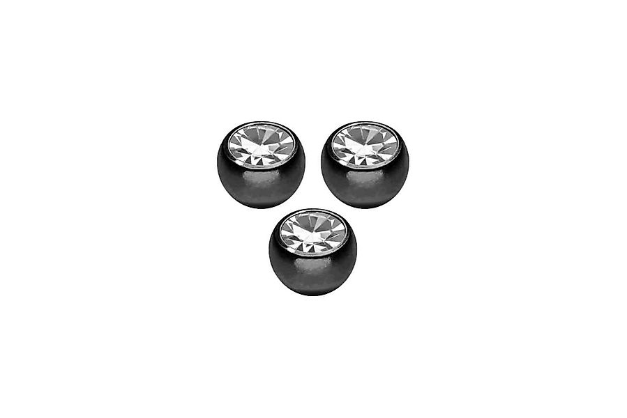 PIERCINGLINE Piercing-Set SET Chirurgenstahl Schraubkugel KRISTALL günstig online kaufen