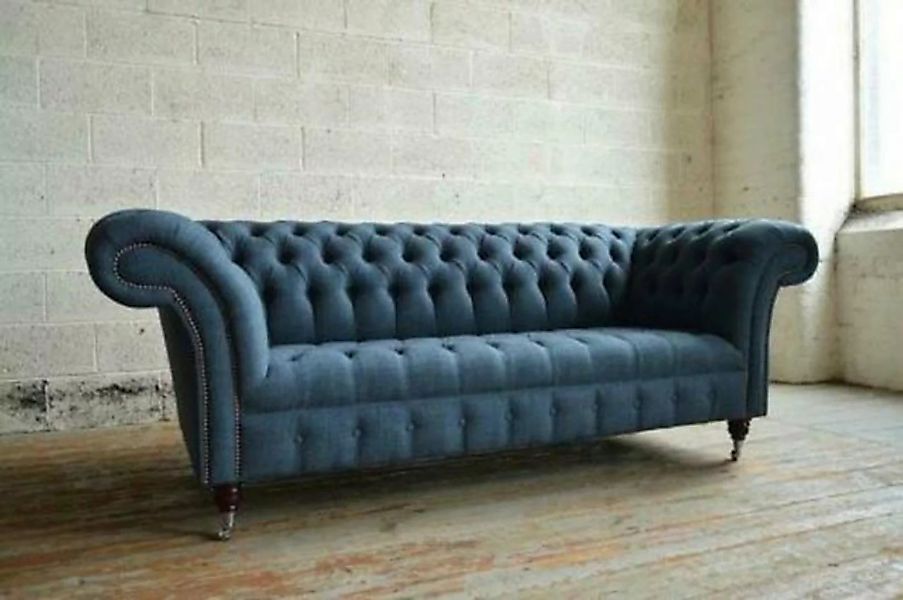 JVmoebel 3-Sitzer Chesterfield Couch Textil 3 Sitzer XXL Big Sofa Couchen günstig online kaufen