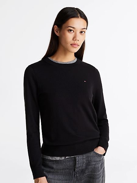 Tommy Hilfiger Rundhalspullover CO JERSEY STITCH günstig online kaufen